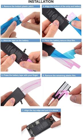OEM Battery Adhesive for iPhone X - Double Sided Glue Strips, Tape Sticker Replacement Part - Pack of 3 in Saudi Arabia