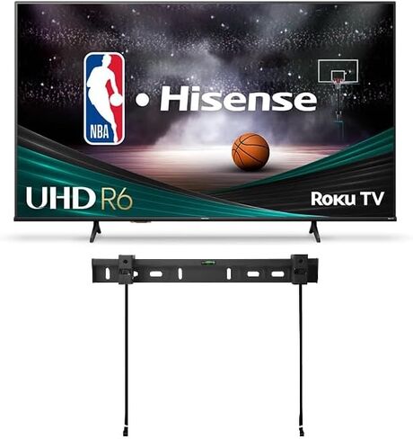 Hisense Smart TV 58-Inch 4K UHD R0KU LED Screen + Free Wall Mount with Wi-Fi Game Mode DTS Studio Sound Compatibility with Google Assistant and Alexa Motion Rate 120 HDR10 (Renewed) in Saudi Arabia