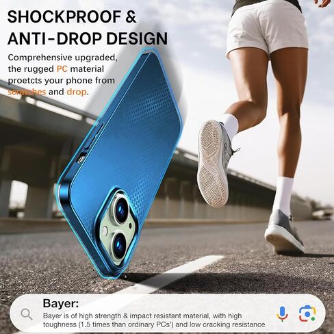 Gxmeuie for iPhone 15 Plus 5G Ultra Thin Case, [Silky Touch][Anti-Fingerprint], 15 Plus Slim Hard PC Matte Back Cover Anti-Scratch Shockproof Protective Cases for iPhone 15 Plus 5G 6.7-inch (Blue) in Kuwait