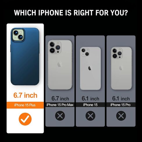Gxmeuie for iPhone 15 Plus 5G Ultra Thin Case, [Silky Touch][Anti-Fingerprint], 15 Plus Slim Hard PC Matte Back Cover Anti-Scratch Shockproof Protective Cases for iPhone 15 Plus 5G 6.7-inch (Blue) in Kuwait