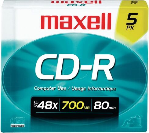 ماكسيل 648220 648220 قرص CD-R 5 عدد in Saudi Arabia