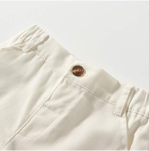 مجموعة ملابس شورت حمالات قصيرة الأكمام مخططة من القطن للأولاد الصغار مع ربطة عنق in Kuwait