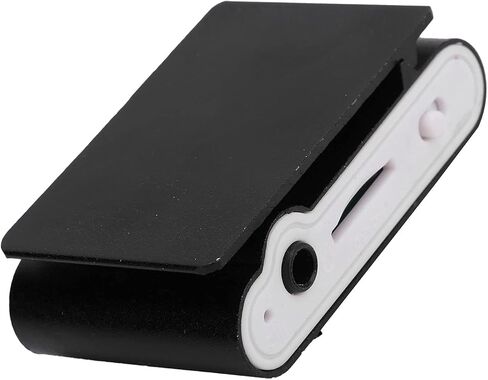 مشغل موسيقى MP3 صغير محمول مع شاشة LCD MP3 مع مشبك خلفي رياضي مع فتحة لبطاقة الذاكرة، الشحن يشمل كابل USB وسماعات رأس سلكية (أسود) in Kuwait