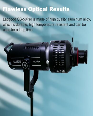 Snoot Photography Optical Snoot Kit Bowens Mount OS-50Pro - Durable Aluminum Alloy, Professional Optical Lens, Clear Projection - Ideal for Studio Photography, Portraits, and Product Shoots in Kuwait