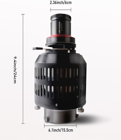 Snoot Photography Optical Snoot Kit Bowens Mount OS-50Pro - Durable Aluminum Alloy, Professional Optical Lens, Clear Projection - Ideal for Studio Photography, Portraits, and Product Shoots in Kuwait