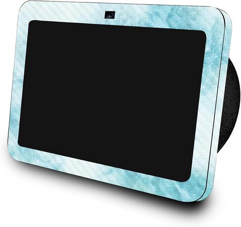 غلاف متوافق مع Amazon Echo Show 8 (الجيل الثالث، 2023) - رخام أزرق - غطاء لاصق واقٍ من الفينيل الفاخر 3M - سهل الاستخدام، صُنع في الولايات المتحدة الأمريكية بواسطة MightySkins in Kuwait