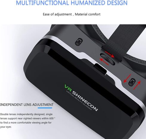 VR Headset with Remote Controller,3D Glasses Virtual Reality Headset for VR Games & 3D Movies, VR Headset for iPhone & Android Phone,VR Glasses Suitable for Kids and Adults in Saudi Arabia