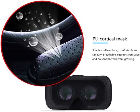 VR Headset with Remote Controller,3D Glasses Virtual Reality Headset for VR Games & 3D Movies, VR Headset for iPhone & Android Phone,VR Glasses Suitable for Kids and Adults in Saudi Arabia
