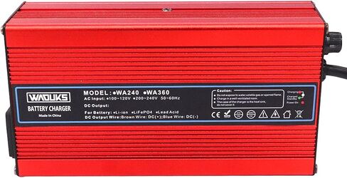 شاحن بطارية ليثيوم 67.2 فولت 3 أمبير، شاحن ذكي 60 فولت مع مروحة تبريد، علبة ألومنيوم حمراء تستخدم لحزمة بطارية ليثيوم أيون 16 ثانية 60 فولت، مخرج تيار مستمر، موصل XLR 3 شوكات in Kuwait