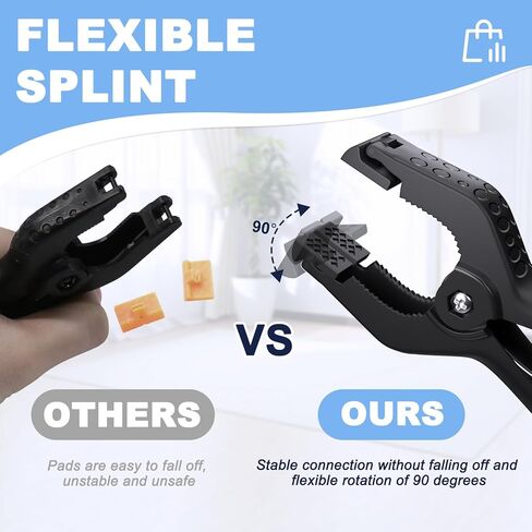4.5in Spring Clamps, 6 Pack Clamps for Backdrop, Heavy Duty Plastic Clamps, Backdrop Clips Clamps for Woodworking, Crafts, Photography, Backdrop Stand, Outdoor (Black) in Saudi Arabia
