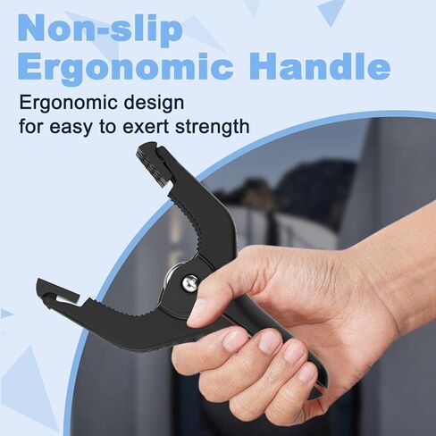 4.5in Spring Clamps, 6 Pack Clamps for Backdrop, Heavy Duty Plastic Clamps, Backdrop Clips Clamps for Woodworking, Crafts, Photography, Backdrop Stand, Outdoor (Black) in Saudi Arabia