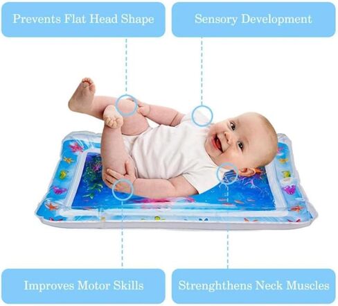 Yummy Baby Inflatable Tummy Time Premium Quality Water Mat, The Perfect Play Time Activity to Help Develop Your Baby’s Coordination (Octopus) in Saudi Arabia