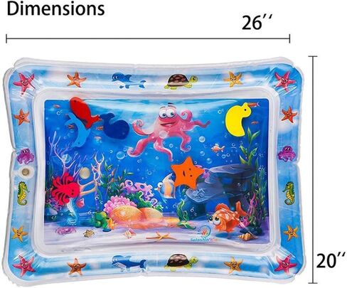 Yummy Baby Inflatable Tummy Time Premium Quality Water Mat, The Perfect Play Time Activity to Help Develop Your Baby’s Coordination (Octopus) in Saudi Arabia