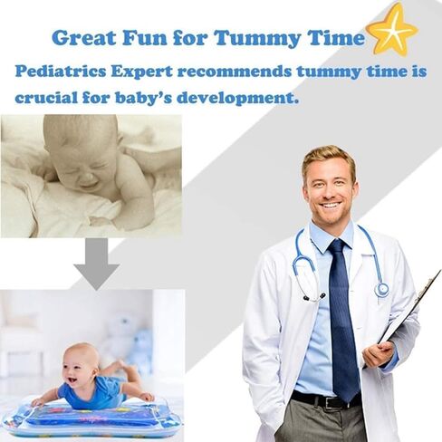 Yummy Baby Inflatable Tummy Time Premium Quality Water Mat, The Perfect Play Time Activity to Help Develop Your Baby’s Coordination (Octopus) in Saudi Arabia