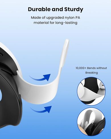 Head Strap for Meta Quest 3, 10000mAh Battery Pack for Oculus Quest 3 with RGB Light, Extended 6H Playtime with Enhanced Comfort and Balance, VR Accessories Adjustable Head Strap, Free Stickers in Saudi Arabia