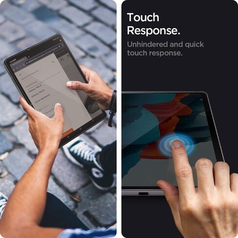 Spigen Tempered Glass Screen Protector [GlasTR EZ FIT] Designed for Galaxy Tab S8 / Galaxy Tab S7 (11 inch) [9H Hardness/Case-Friendly] in Saudi Arabia