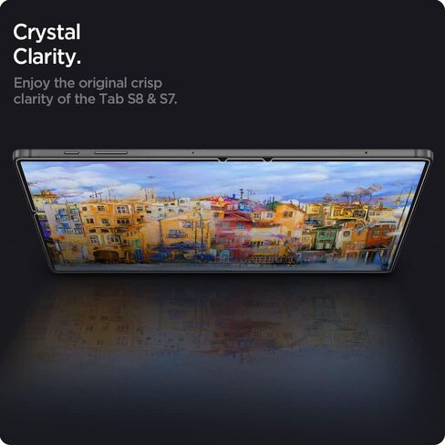 Spigen Tempered Glass Screen Protector [GlasTR EZ FIT] Designed for Galaxy Tab S8 / Galaxy Tab S7 (11 inch) [9H Hardness/Case-Friendly] in Saudi Arabia