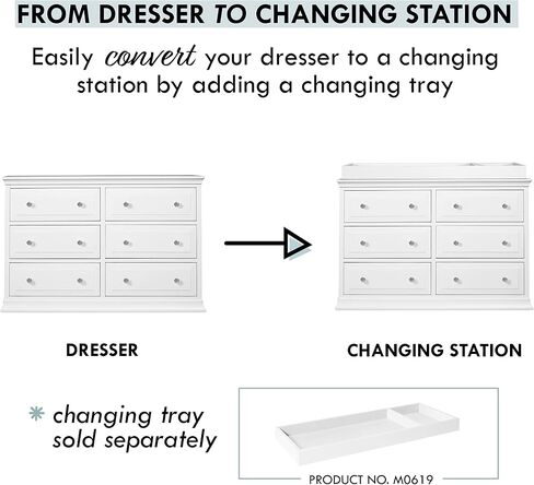 DaVinci Signature 6-Drawer Double Dresser in Hazelnut in Saudi Arabia