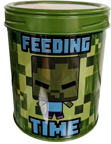 Minecraft Food Safe, BPA Free - Snack Container w/Screw Top, Food on the Go Container, Dry Food Storage, 4.5" High with Window in Saudi Arabia