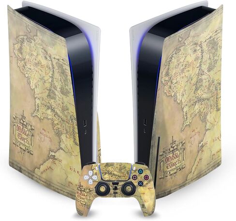 Head Case Designs Officially Licensed The Lord of The Rings The Fellowship of The Ring Group Graphic Art Vinyl Faceplate Sticker Gaming Skin Decal Cover Compatible with PS5 Disc Console & DualSense in Saudi Arabia