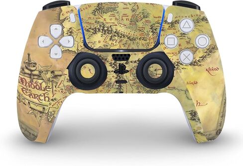 Head Case Designs Officially Licensed The Lord of The Rings The Fellowship of The Ring Group Graphic Art Vinyl Faceplate Sticker Gaming Skin Decal Cover Compatible with PS5 Disc Console & DualSense in Saudi Arabia