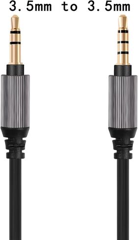 FAAEAL ATH-M50xBT Coiled Audio Cable Compatible with Audio Technica SR50BT ANC9 Sony WH-1000XM5 XM4 WH-XB910N MDR-1000X Headphones 3.5mm(1/8") Extension Wire with 6.35mm(1/4") Adapter 14ft in Saudi Arabia