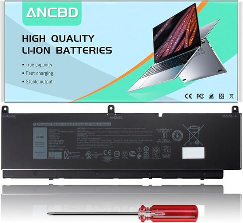 C903V Laptop Battery Compatible with Dell Precision 7550 7560 7750 7760 Series C903V 17C06 068N03 PKWVM 453-BBCP 0447VR 447VR 0CR72X CR72X 3ICP4/60/81-2 11.4V 68Wh/5667mAh in Saudi Arabia