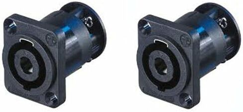 (2) حامل لوحة أنثى Neutrik NL4MP-ST مزود بأربعة أقطاب مع أطراف توصيل لولبية in Kuwait
