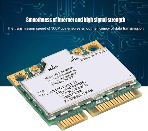 for Intel N 6205 Mini PCI E Network Card 300Mbps 2.4G 5G Dual Band for T420 T420S T420i T430 T430S T430SI T520I T520 T520 T530 T530i X220 X220s X220i for HP Card in Saudi Arabia