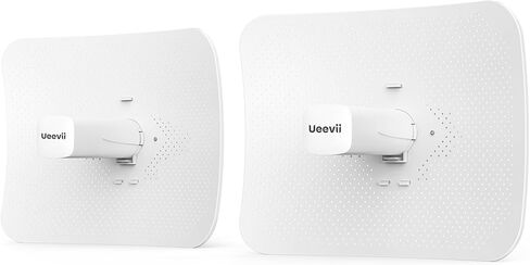 Ueevii CPE512 23dBi Wireless Bridge - 12KM Long Range, 900+ Mbps Throughput, 5.8GHz Outdoor WiFi Extender, Point-to-Point and Point-to-Multipoint Network Extension in Kuwait