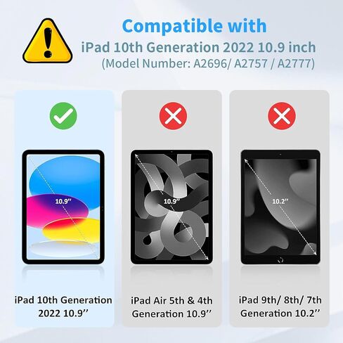 حافظة لوحة مفاتيح لجهاز iPad 9th/8th/7th Generation 10.2 بوصة، لوحة مفاتيح بلوتوث لاسلكية قابلة للفصل، غطاء واقٍ من جلد البولي يوريثان مع حامل قلم رصاص لجهاز iPad 10.2 2021/2020/2019، Dragonfly in Kuwait