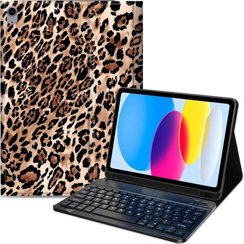 Keyboard Case for iPad 9th/8th/7th Generation 10.2 inch, Detachable Wireless Bluetooth Keyboard Slim PU Leather Protective Cover with Pencil Holder for iPad 10.2 2021/2020/2019, Purple Dragon in Saudi Arabia