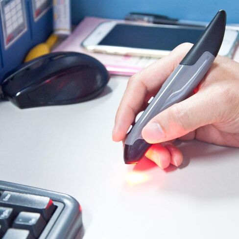 lychee Wireless Optical Pocket Pen Mouse, 2.4GHZ USB Wireless Optical Pen Mouse 800/1200/1600 DPI Adjustable Handwriting Mini Mice for PC Laptop Notebook Computer Mac (Blue) in Saudi Arabia