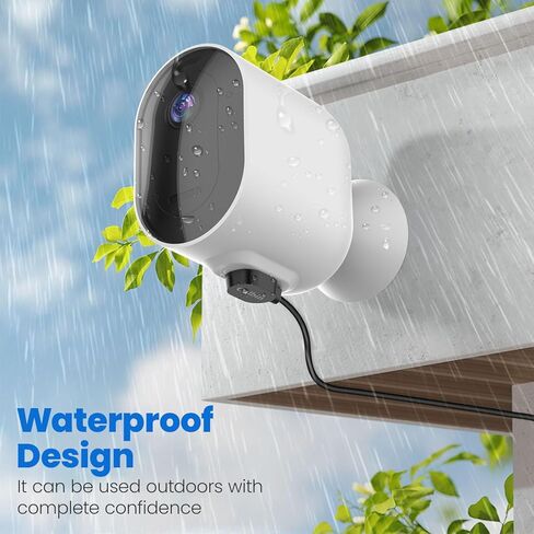 شاحن كاميرا Arlo خارجي وداخلي، طاقة لـ Arlo Pro 3، Arlo Pro 4، Arlo Ultra، Arlo Ultra 2، Pro 5S 2K، كابل شحن طويل 26.25 قدم in Kuwait