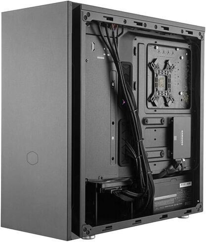 Cooler Master Silencio S600 ATX Mid-Tower، لوحة جانبية فولاذية مبللة بالصوت، لوحة أمامية قابلة للعكس، قارئ بطاقة SD، ومراوح PWM Silencio FP مقاس 120 × 2 in Kuwait