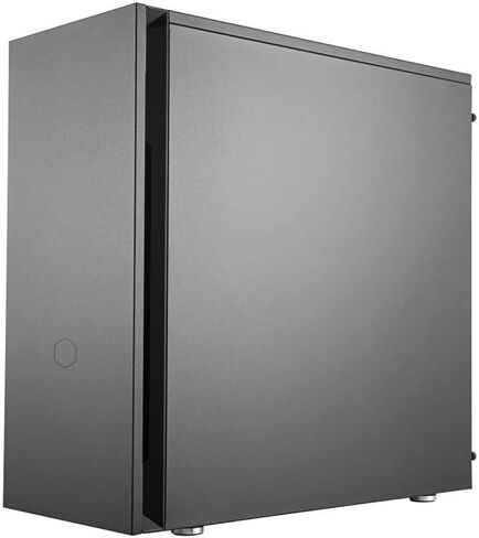 Cooler Master Silencio S600 ATX Mid-Tower، لوحة جانبية فولاذية مبللة بالصوت، لوحة أمامية قابلة للعكس، قارئ بطاقة SD، ومراوح PWM Silencio FP مقاس 120 × 2 in Kuwait
