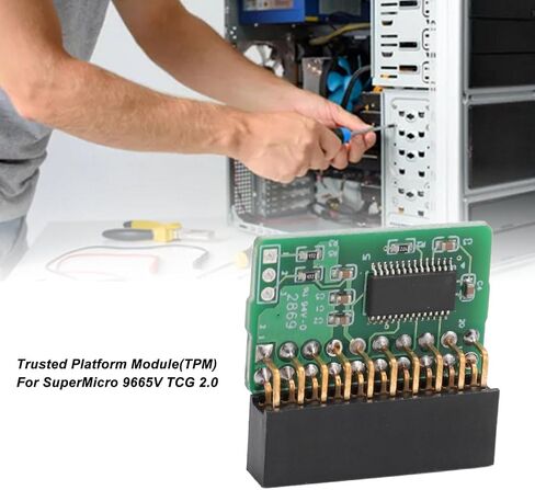 وحدة TPM 2.0 لوحدة أمان التشفير SuperMicro AOM TPM 9665V TCG 2.0، 20pin عمودي PCB، معالج تشفير مستقل in Saudi Arabia