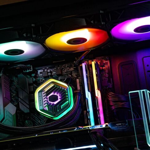 Cooler Master MasterLiquid Atmos 360 Black Watercooler CPU - AIO Watercooling Kit, Dual Chamber Pump, Sickleflow 120 Edge Fans, ARGB Gen 2, Brackets LGA1700 & AM5 in Saudi Arabia