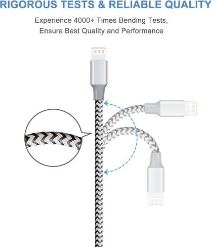 كابل شاحن سريع Quntis iPhone [معتمد من Apple MFi] كابل USB C إلى Lightning بطول 3أقدام لشاحن iPhone سلك شحن سريع متوافق مع iPhone 14 13 12 Mini Pro Max 11 X XS XR 8 Plus iPad AirPods، أسود in Saudi Arabia
