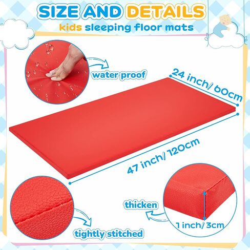 6 Sets Rainbow Rest Mats for Kids Include 6 Pcs Rainbow Rest Mat Floor Mats and 6 Pcs Children's Nap Blanket Polyester Soft Blanket 2 Colors for Kids Toddlers Daycare Furniture Supplies in Saudi Arabia