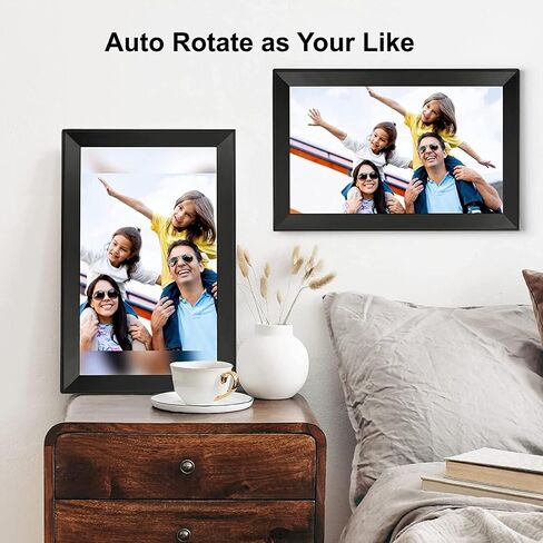 32GB Digital Picture Frame Hyjoy WiFi Digital Photo Frame 15.6 Inch with IPS FHD Touch Screen, Auto-Rotate Function, Easy Setup to Share Photos or Videos from Anywhere via AiMOR App in Saudi Arabia