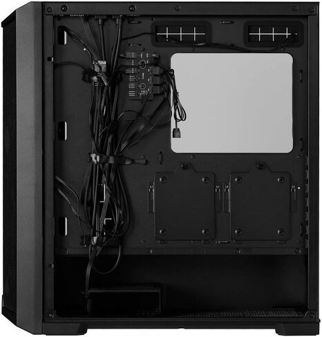حافظة كمبيوتر LIAN LI LANCOOL 215 E-ATX، حافظة كمبيوتر ألعاب RGB تتميز بتدفق هواء عالي مع مراوح ARGB 2x200 مم ومروحة 1x120 مم مثبتة مسبقًا ولوحة أمامية شبكية، هيكل برج متوسط ​​من الزجاج المقسى (أسود) in Kuwait