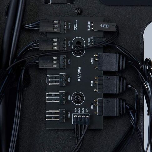 حافظة كمبيوتر LIAN LI LANCOOL 215 E-ATX، حافظة كمبيوتر ألعاب RGB تتميز بتدفق هواء عالي مع مراوح ARGB 2x200 مم ومروحة 1x120 مم مثبتة مسبقًا ولوحة أمامية شبكية، هيكل برج متوسط ​​من الزجاج المقسى (أسود) in Kuwait