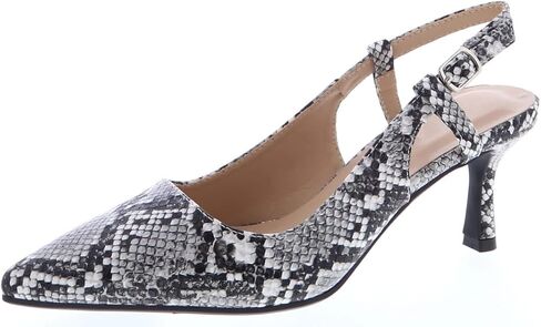TruFox Women's Pointed Toe Kitten Heel Pumps Slingback Short Heel Slip On in Kuwait