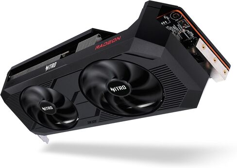 Acer Nitro AMD Radeon RX 7700 XT Overclocking Graphics Card | 12GB GDDR6 192-bit 18 Gbps | Dual Nitro FrostBlade Ringed Fans | TPD 291W | 1 x HDMI 2.1 & 3 x DisplayPort 2.1 in Saudi Arabia