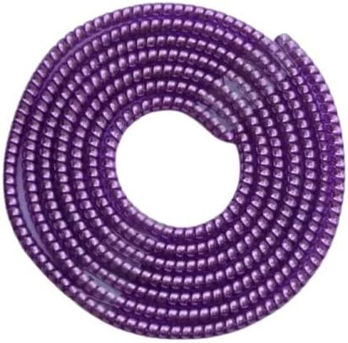 Metallic Finish Cable Spiral Protector/Wire Repair/Pet Cord Protector/Headphone Saver, Cable Wrap/Cover for Mac Charging Cable, USB Tube, Earphone (Metallic Purple) in Saudi Arabia
