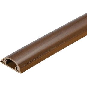 PATIKIL Floor/Wall Cable Raceway Cord Cover 39" Lx1 Wx0.4 H Cord Hider Channel Self-Adhesive Black Brown for TV Wire Management