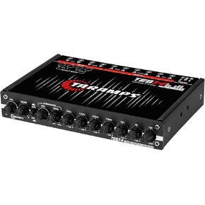 Taramps TEQ 7.4 Stereo 7-band Graphic Equalizer Car Audio Rca Input/Output, Auxiliary Gain, Fader Control 2 Input Channel 3 Output Channel, Blue LED Sound Equalizer