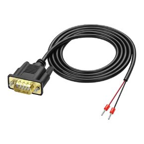 XMSJSIY DB9 RS485 Connector Serial Adapter Cable D-SUB 9-Pin Connector to 2 Pin Breakout Replacement Cable Order:3-8 with Terminals Solderless -1.5M/4.29FT (DB9 Female)