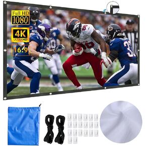 150-Inch Foldable Portable Projector Screen,Thicker 16:9 Indoor/Outdoor Movie Screen，projector screen - for Classroom, Party, Home, Office in Saudi Arabia